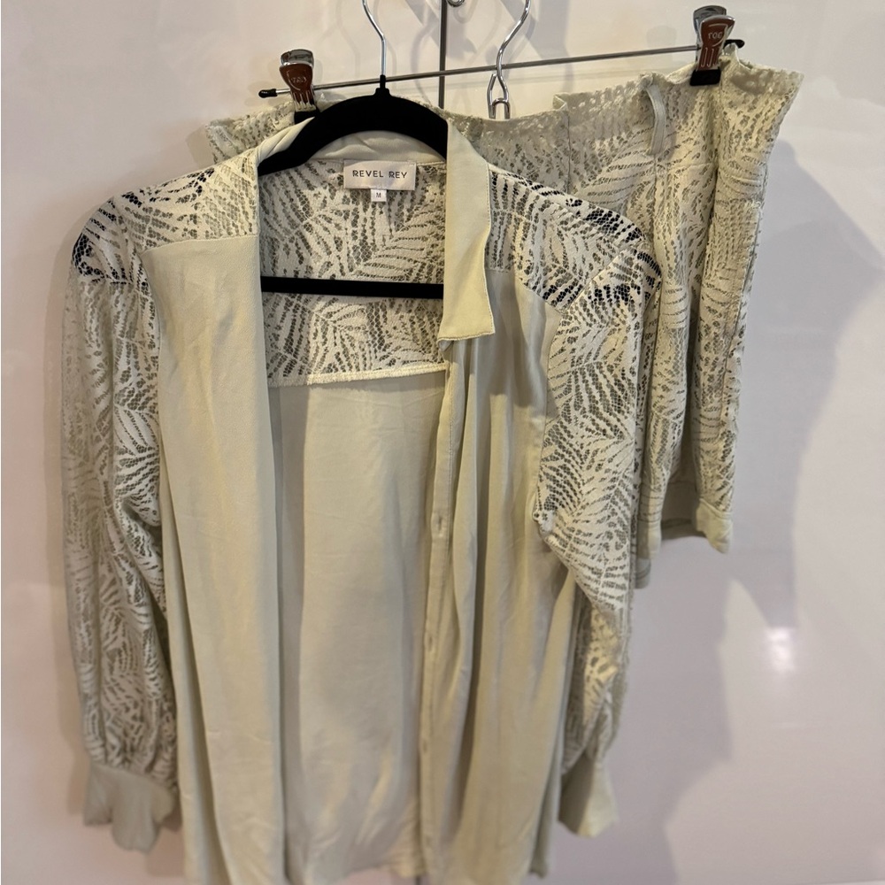 Revel Rey Rory top Tessa short JADE LACE - Picture 4 of 7
